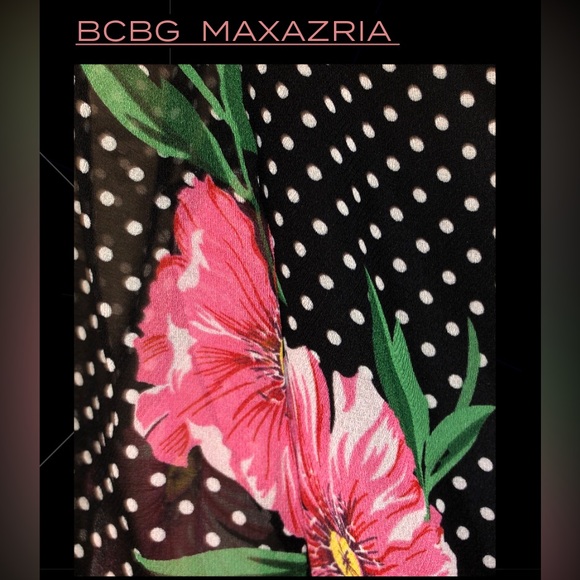 🌺 NWT Sweet & Sexy BCBGMaxAzria floral belted ruched dress 🌺Offers accepted! - Picture 5 of 7